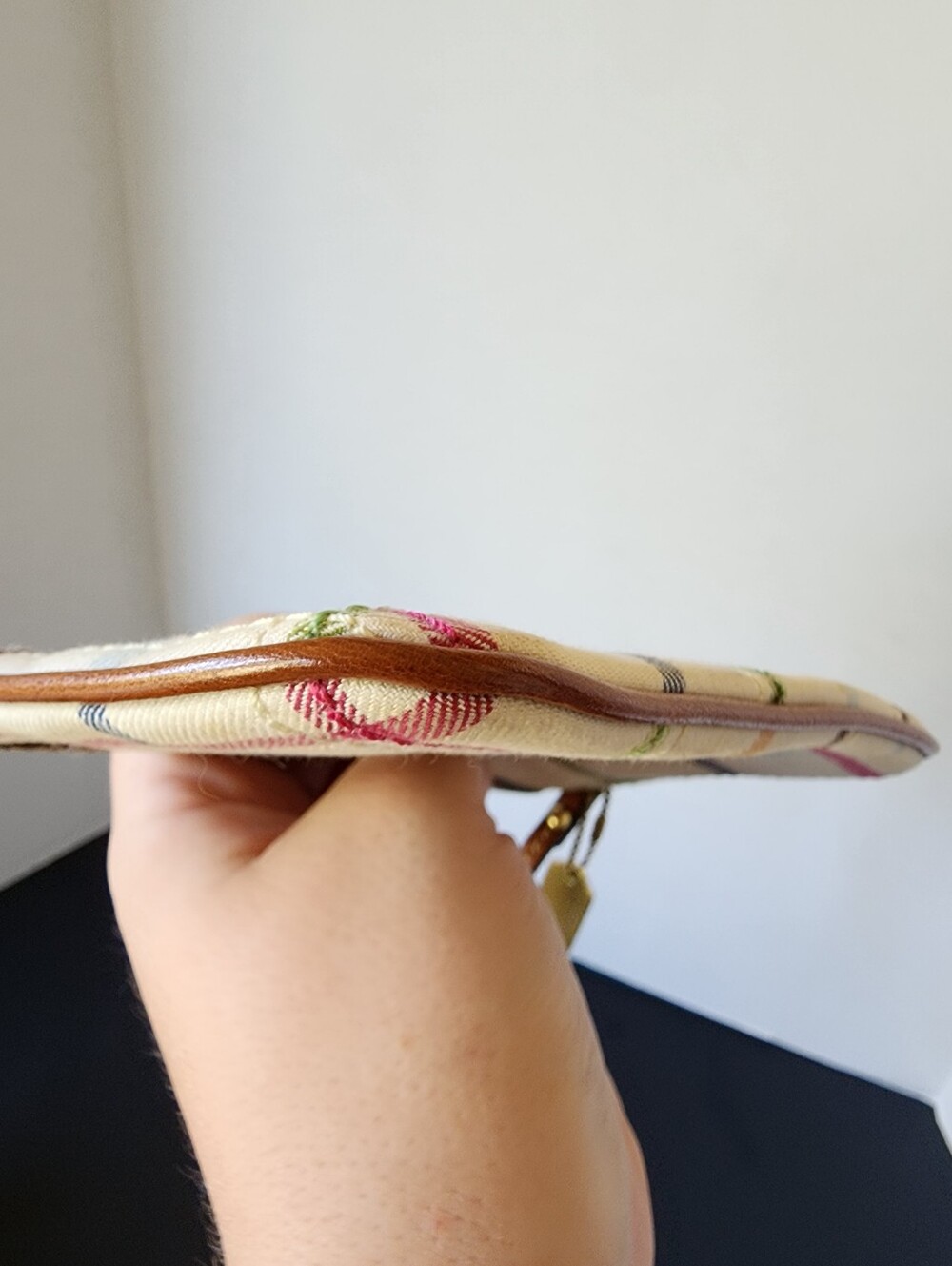 Coach Vintage Tattersall Wristlet With Metal Hang Tag, EUC - Picture 6 of 8